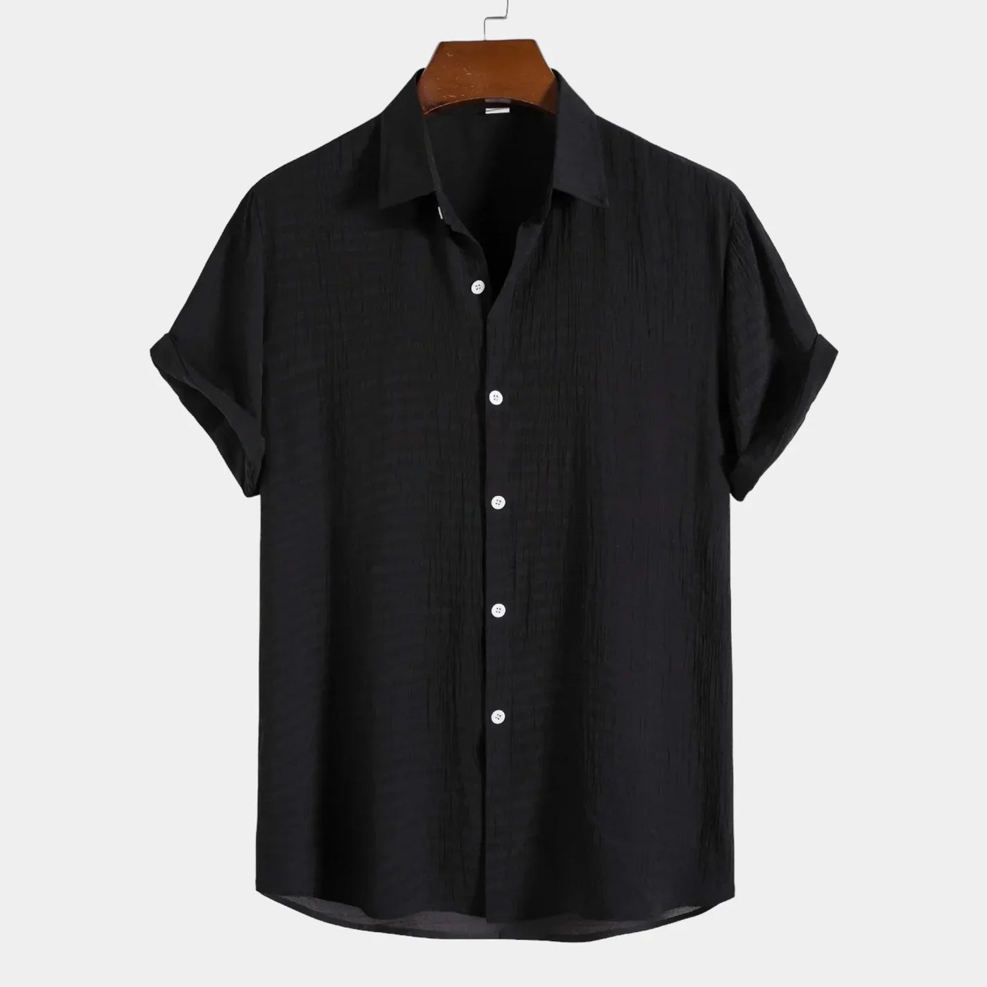Capri Breeze Cotton Shirt - Black