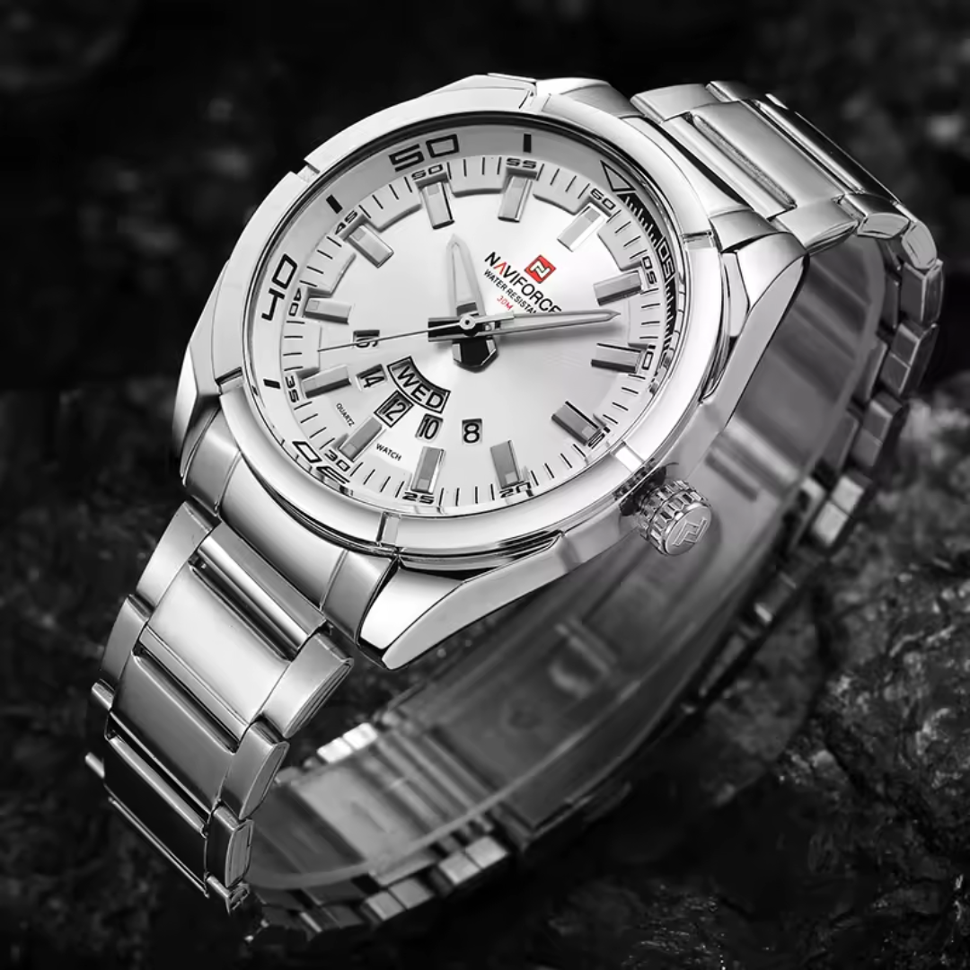 SilverTrack DayDate Watch