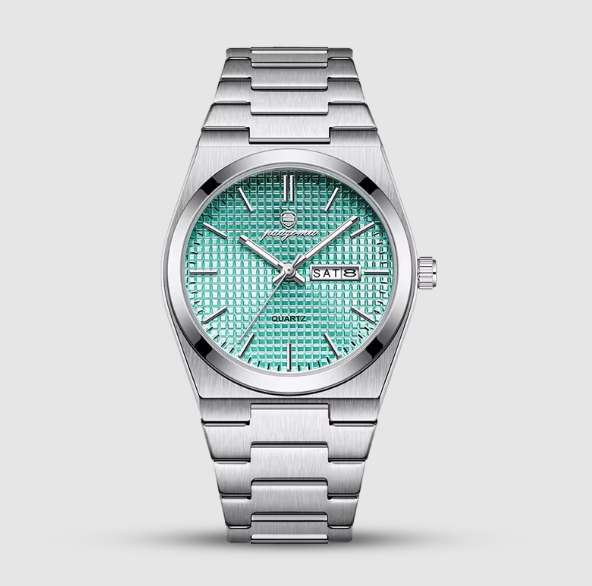 Mint Grid Steel Watch