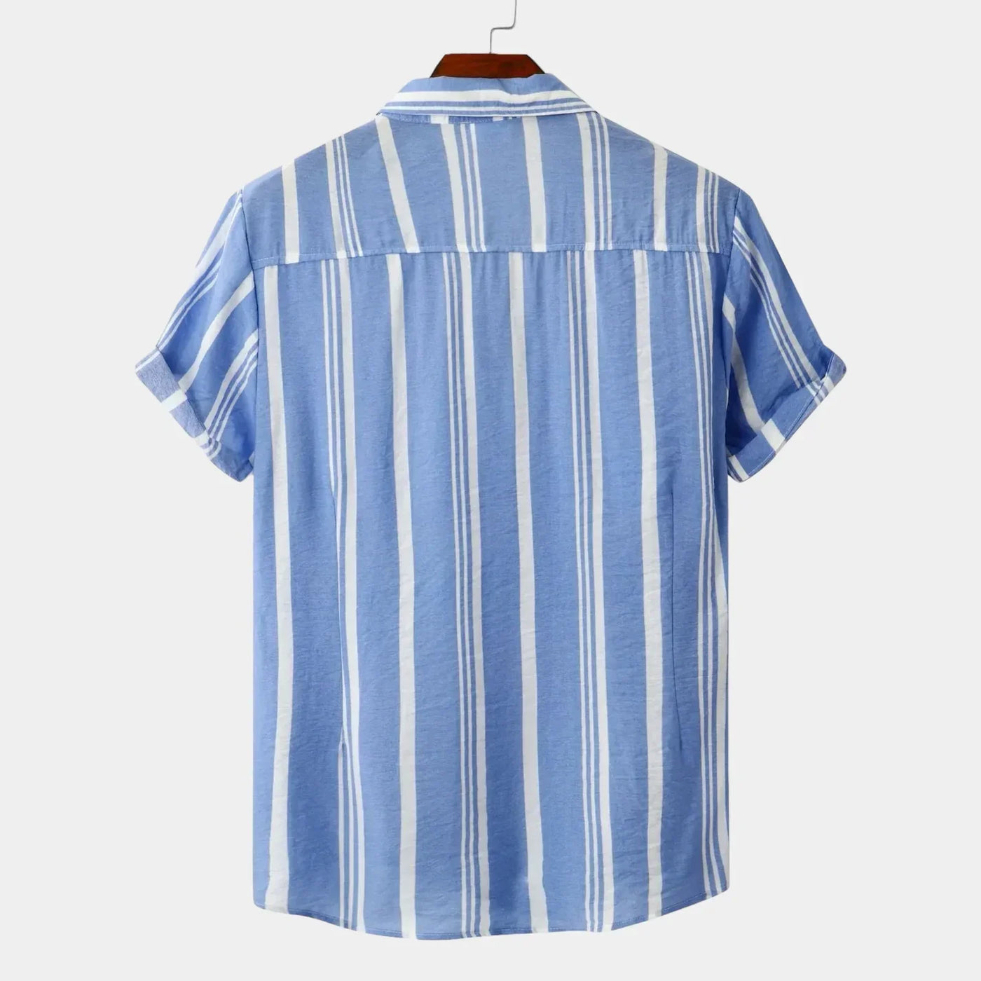 Striped Summer Shirt - Sky Blue