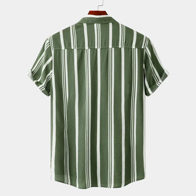 Striped Summer Shirt - Green