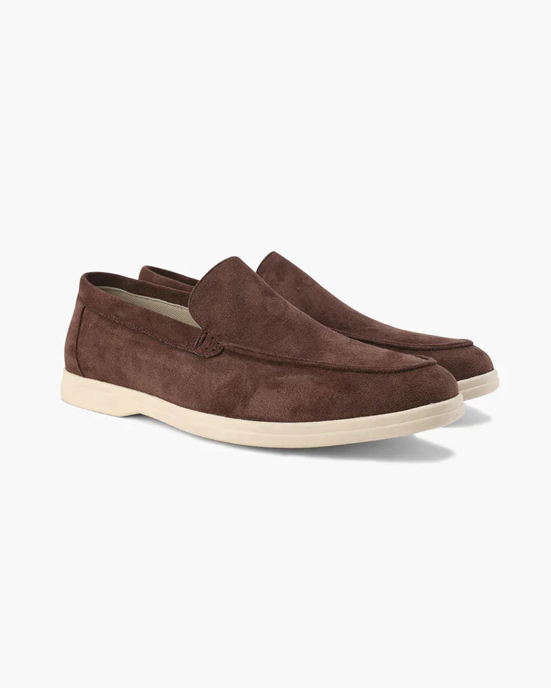 Suede Comfort Loafers – Chocolate