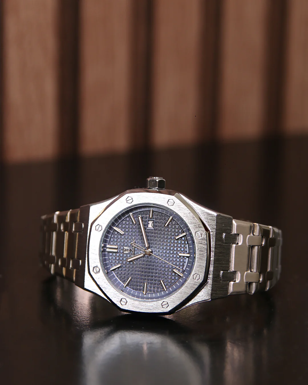 Octagon Steel Watch – Blue