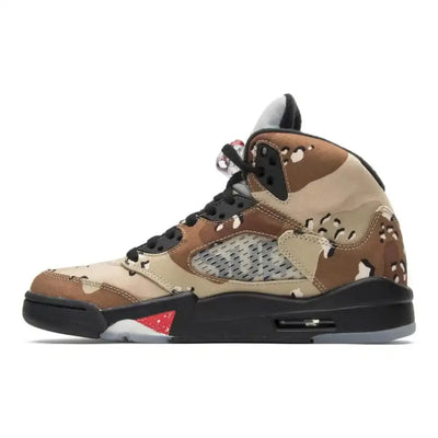SUP x AJ 5 Retro Desert Camo