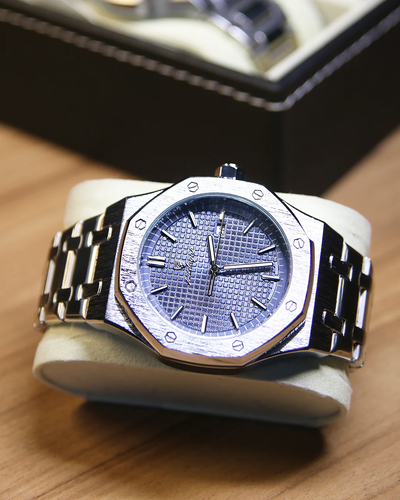 Octagon Steel Watch – Blue