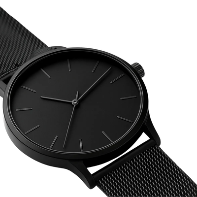 Midnight Mesh Watch - Black