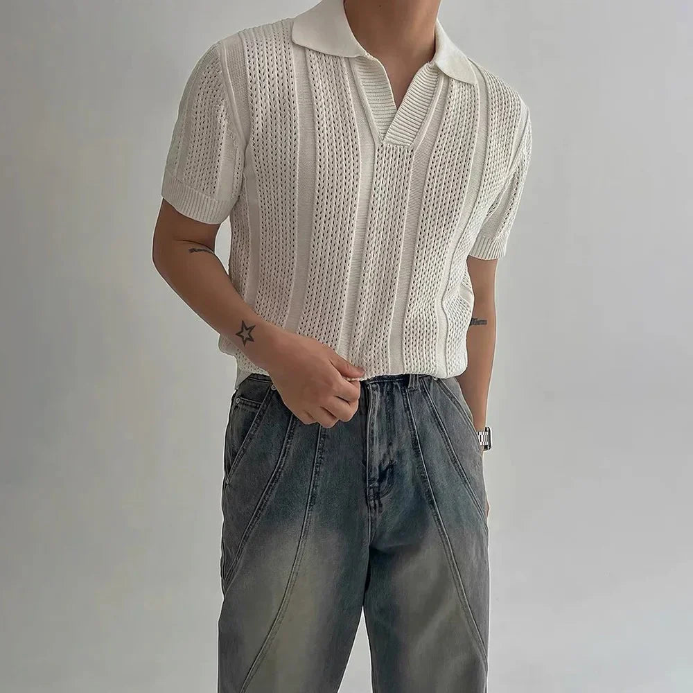 Riviera Knit Polo – Ivory